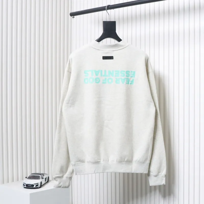 Fear of God FOG 24FW Small Inverted Letters Crewneck Grey Sweatshirt