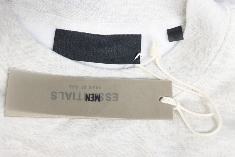 Fear of God FOG 24FW Small Inverted Letters Crewneck Grey Sweatshirt