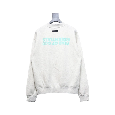 Fear of God FOG 24FW Small Inverted Letters Crewneck Grey Sweatshirt 01