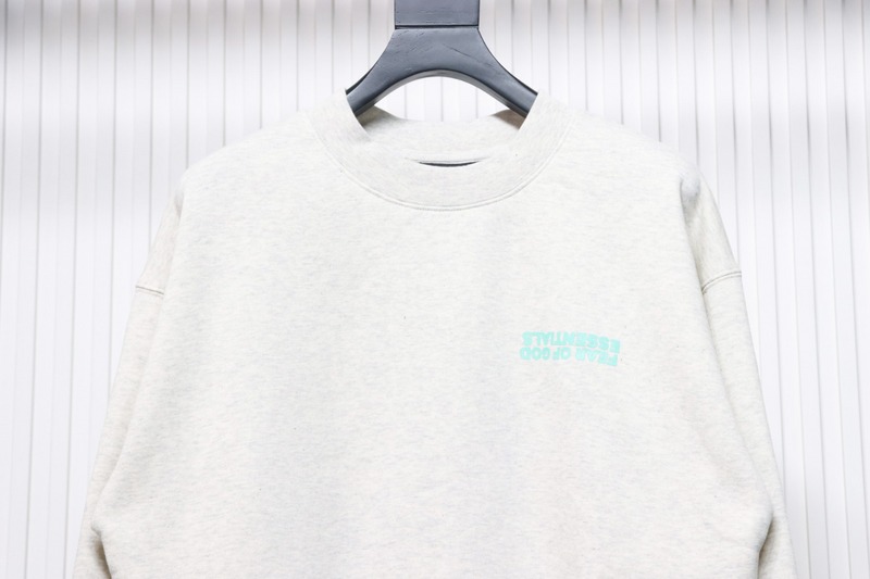 Fear of God FOG 24FW Small Inverted Letters Crewneck Grey Sweatshirt