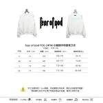 Fear of God FOG 24FW Small Inverted Letters Crewneck Grey Sweatshirt