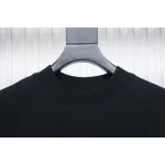Fear of God FOG double line 24FW FG letter round neck black hoodie