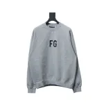 Fear of God FOG double line 24FW FG lettering round neck hoodie