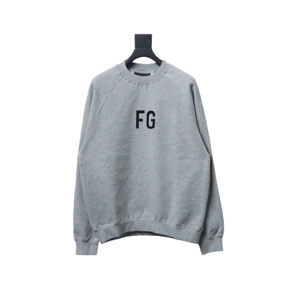 Fear of God FOG double line 24FW FG lettering round neck hoodie 01