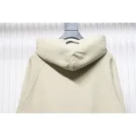 Fear of God FOG essential double line flocked 77 print hooded sweatshirt
