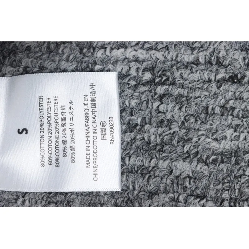 Fear of God FOG essential double line three-row silicone letter round neck sweatshirt