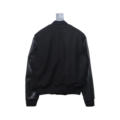 Givenchy GVC 4G Logo Leather Baseball Jacket 02