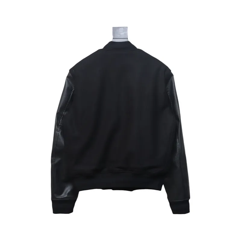 Givenchy GVC 4G Logo Leather Baseball Jacket