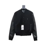 Givenchy GVC 4G Logo Leather Baseball Jacket