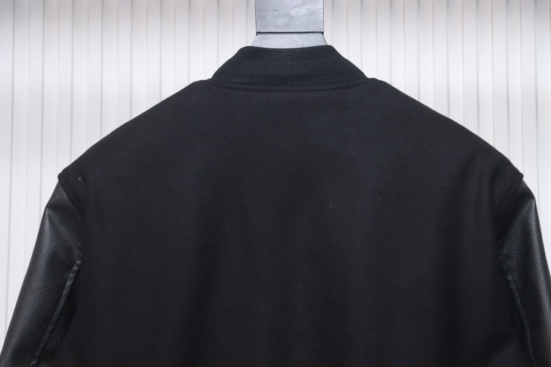 Givenchy GVC 4G Logo Leather Baseball Jacket
