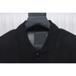 Givenchy GVC 4G Logo Leather Baseball Jacket