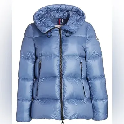 Moncler Maire Short Down Jacket Blue 01