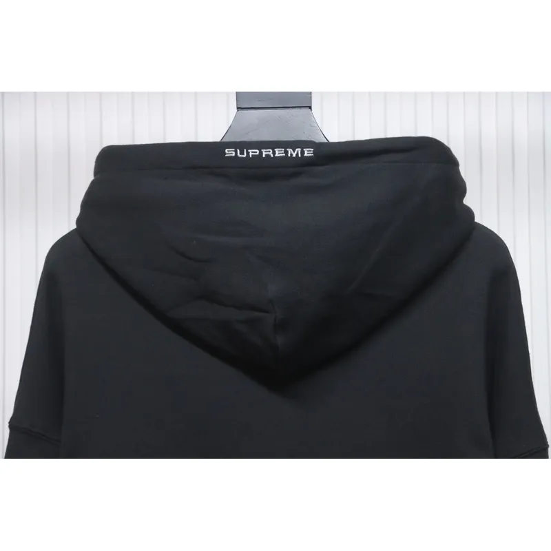 NIKE x SUPREME Nike SUP joint arm embroidered hooded sweatshirt