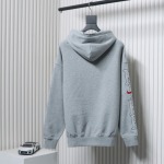 NIKE x SUPREME Nike SUP joint arm embroidery hooded sweatshirt hoodie gray
