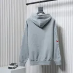 NIKE x SUPREME Nike SUP joint arm embroidery hooded sweatshirt hoodie gray