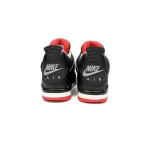 PK God Batch Air Jordan 4 "Bred Reimagined" FV5029-006