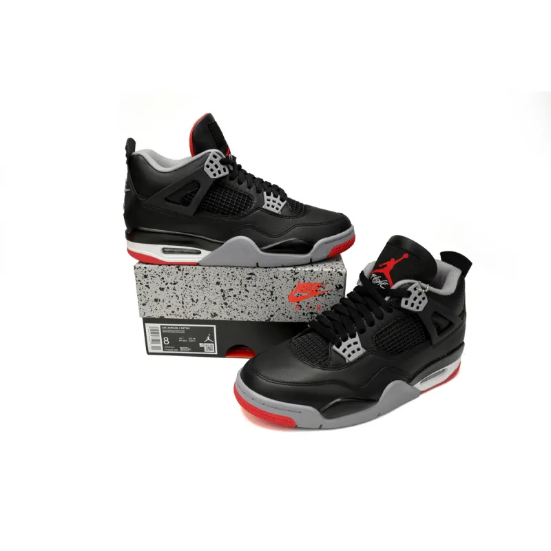 PK God Batch Air Jordan 4 "Bred Reimagined" FV5029-006
