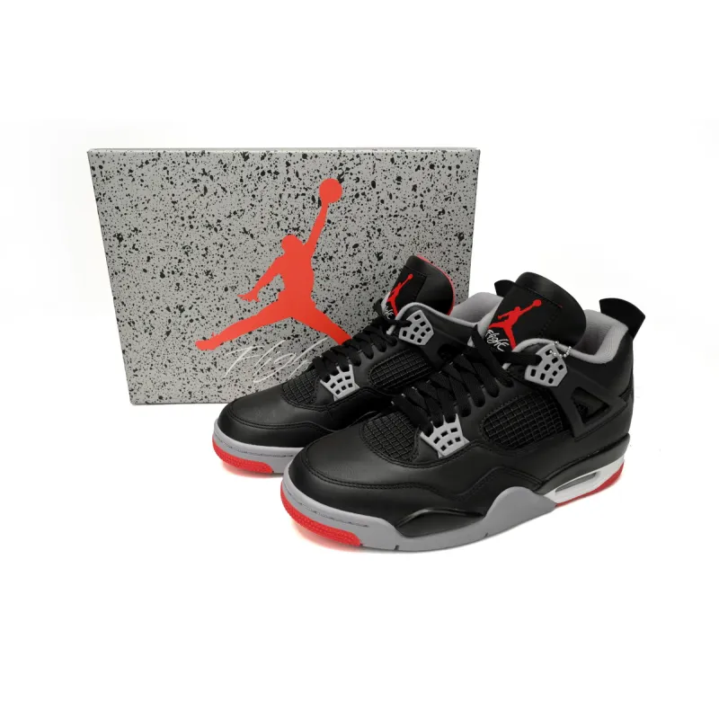 PK God Batch Air Jordan 4 "Bred Reimagined" FV5029-006
