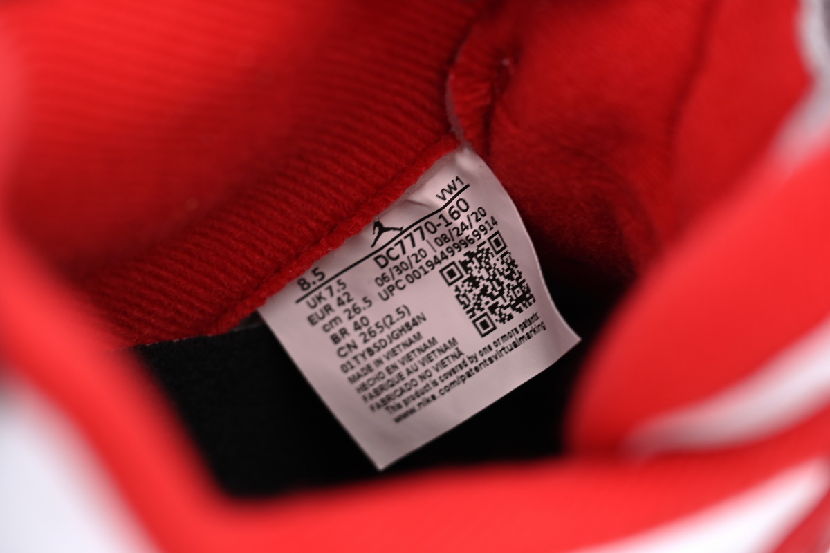 PK God Batch Air Jordan 4 Retro Fire Red DC7770-160