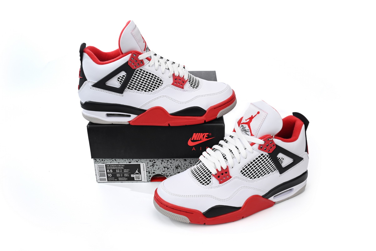 PK God Batch Air Jordan 4 Retro Fire Red DC7770-160