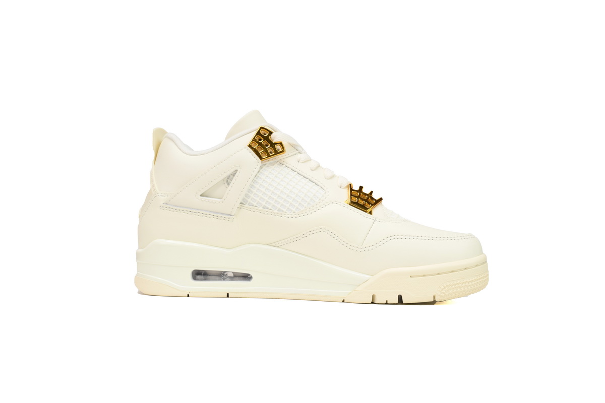 PK God Batch Air Jordan 4 Sail Metallic Gold AQ9129-170