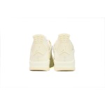 PK God Batch Air Jordan 4 Sail Metallic Gold  AQ9129-170