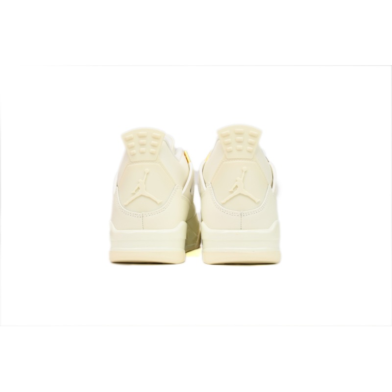 PK God Batch Air Jordan 4 Sail Metallic Gold  AQ9129-170