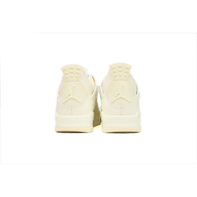 PK God Batch Air Jordan 4 Sail Metallic Gold  AQ9129-170