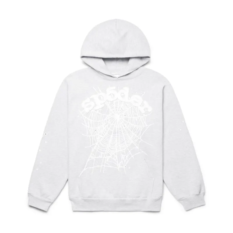 Sp5der OG Web Hoodie Heather Grey