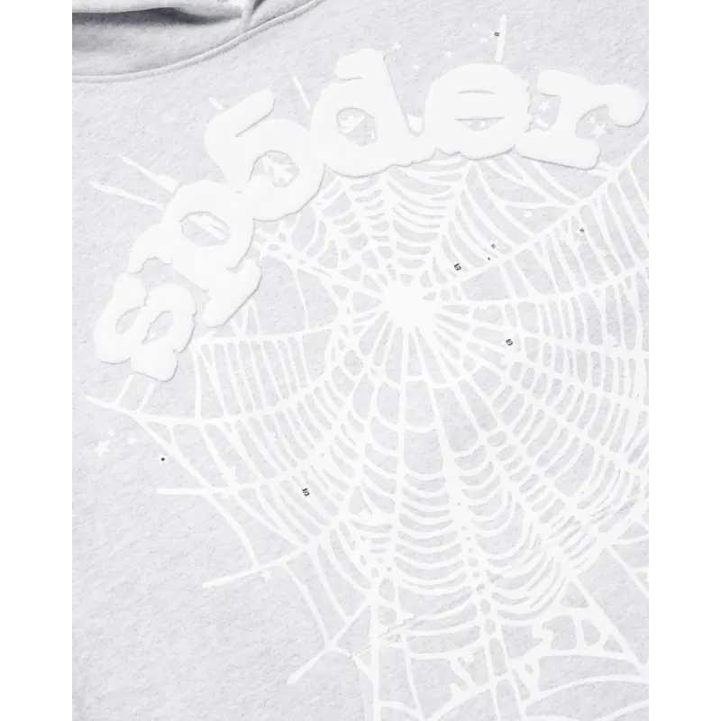 Sp5der OG Web Hoodie Heather Grey