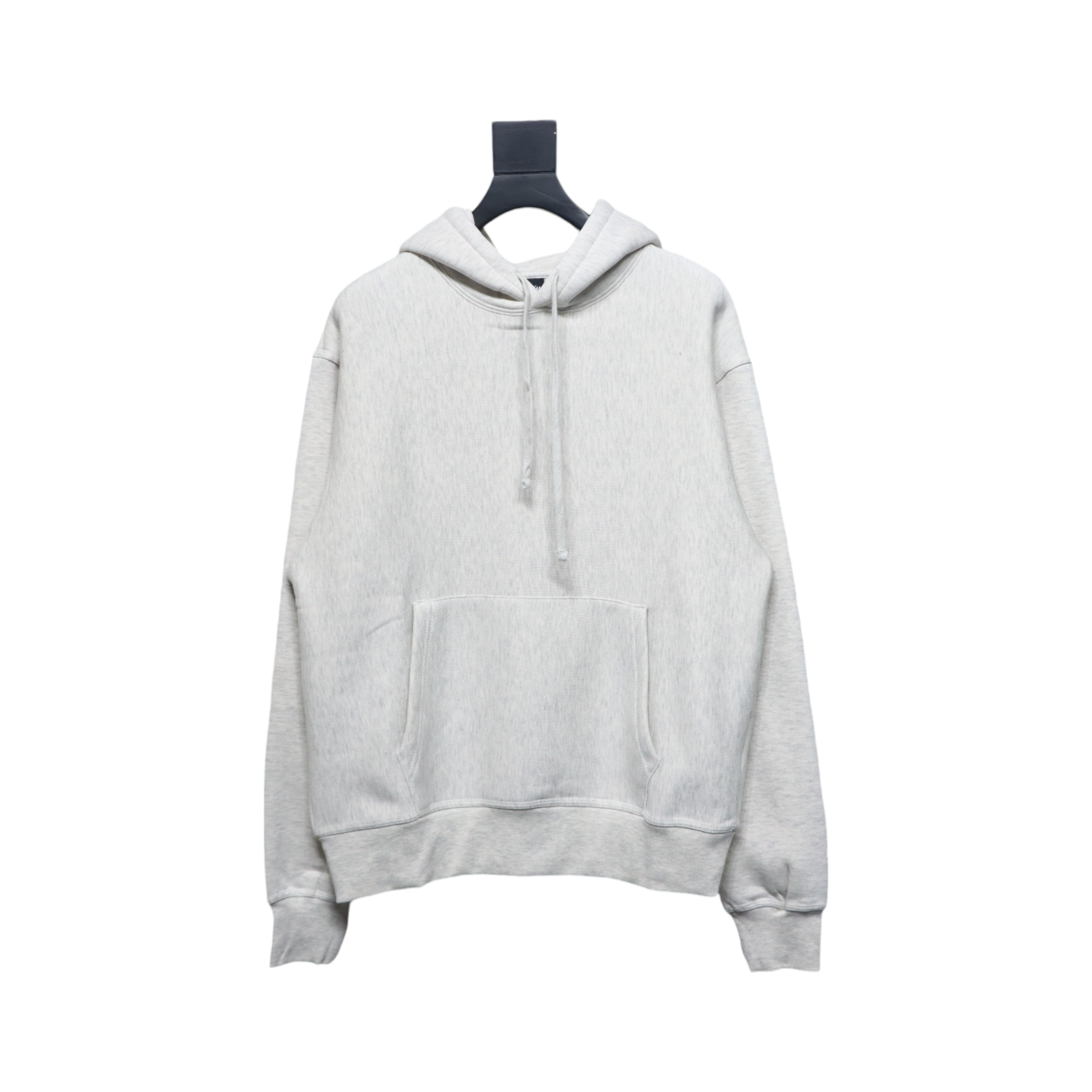 Stussy Logo Embroidered Hoodie gray
