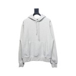 Stussy Logo Embroidered Hoodie gray