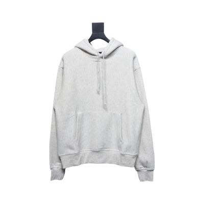 Stussy Logo Embroidered Hoodie gray 02