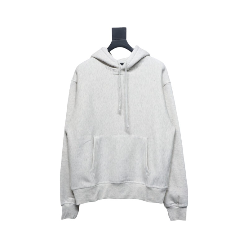 Stussy Logo Embroidered Hoodie gray