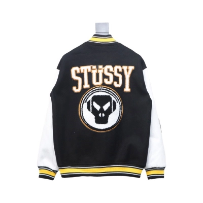 Stussy x Metalheadz 30th Anniversary Heavy Joint Towel Embroidered Baseball Jacket 01