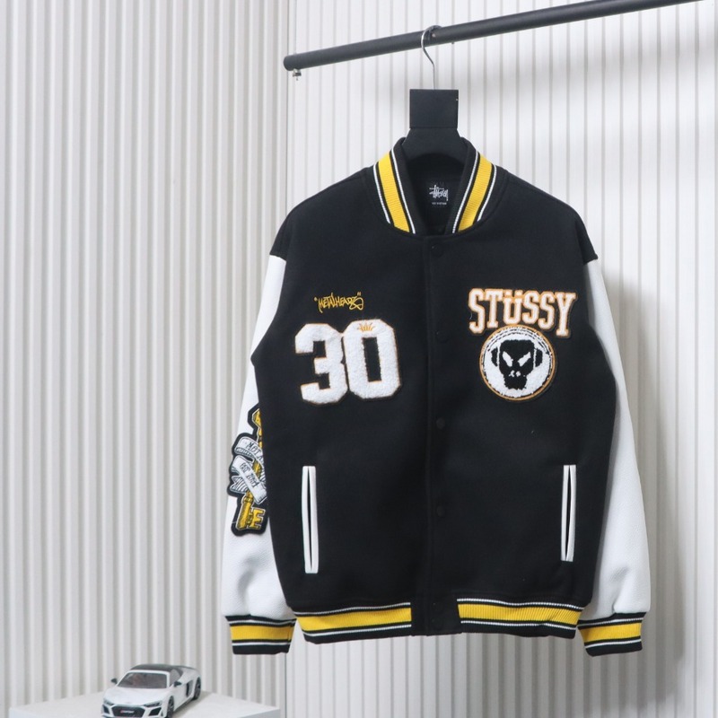 Stussy x Metalheadz 30th Anniversary Heavy Joint Towel Embroidered Baseball Jacket