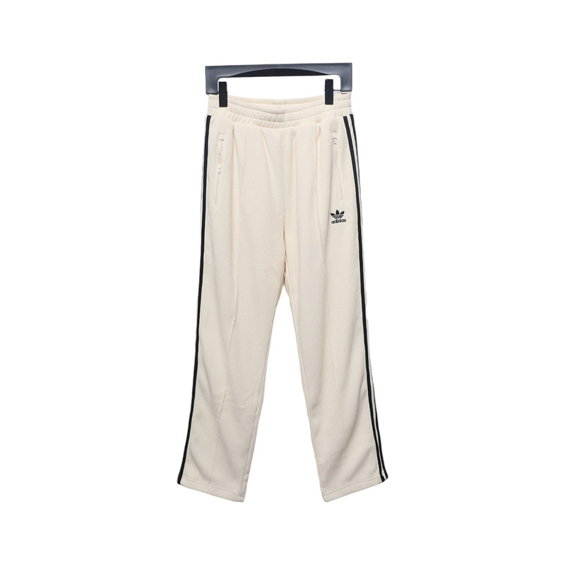Adidas originals American retro series Trefoil logo embroidered side stripes retro sports casual trousers