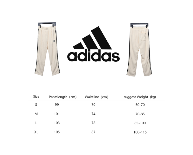 Adidas originals American retro series Trefoil logo embroidered side stripes retro sports casual trousers