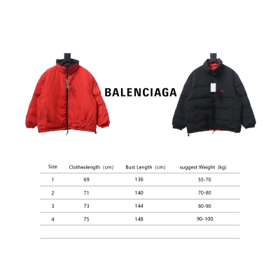 Balenciaga SPORTS ICON TRACKSUIT cocoon-shaped double-sided wide turtleback down jacket 02