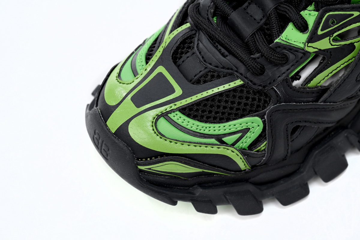 Balenciaga Track 2 Sneaker Black Green 568614 W2GN3 1086