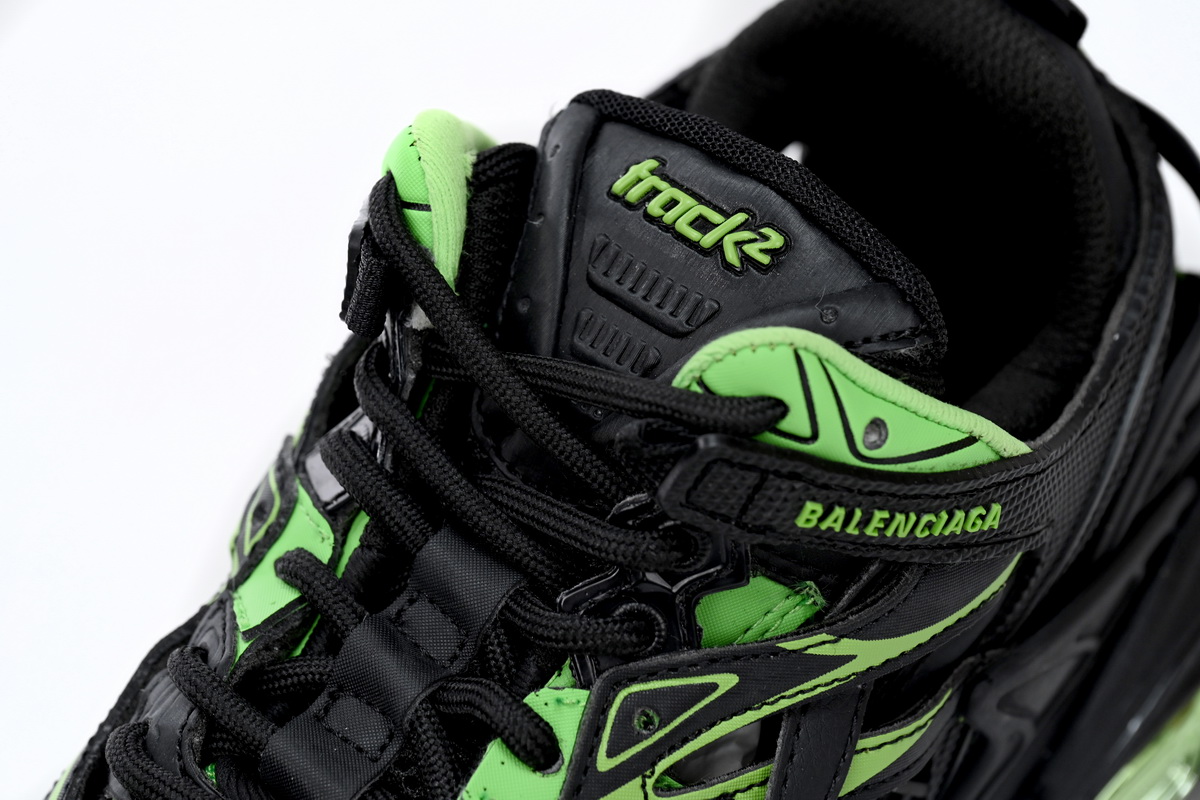 Balenciaga Track 2 Sneaker Black Green 568614 W2GN3 1086