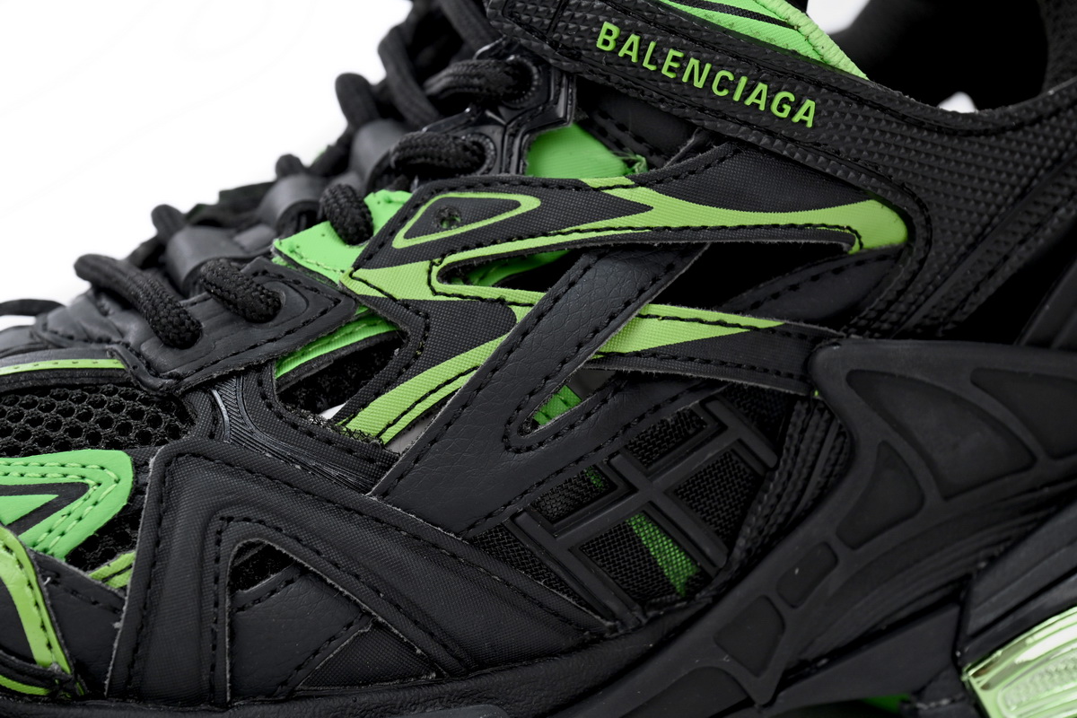Balenciaga Track 2 Sneaker Black Green 568614 W2GN3 1086