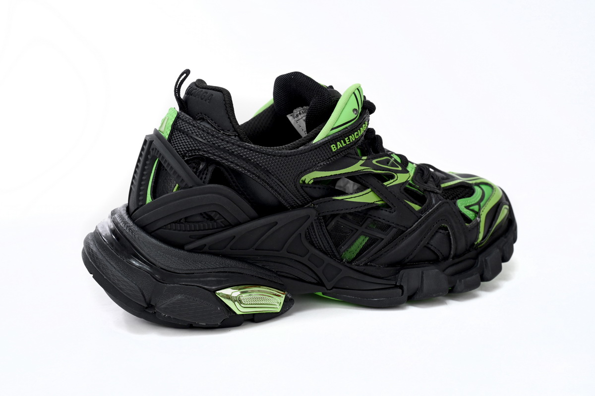 Balenciaga Track 2 Sneaker Black Green 568614 W2GN3 1086