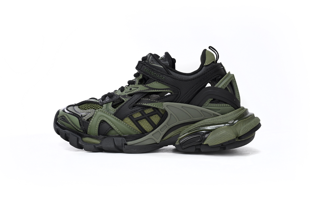 Balenciaga Track 2 Sneaker Military Black 568614 W3AE1 2311