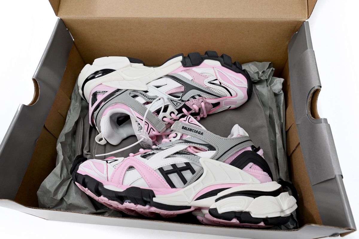 Balenciaga Track 2 Sneaker Pink White 568615 W3AE2 5291