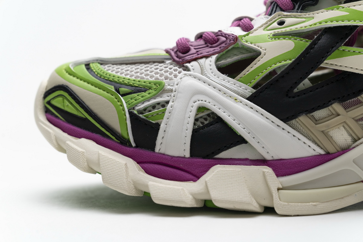 Balenciaga Track 2 Sneaker White Green Pink 568615 W2GN3 9199