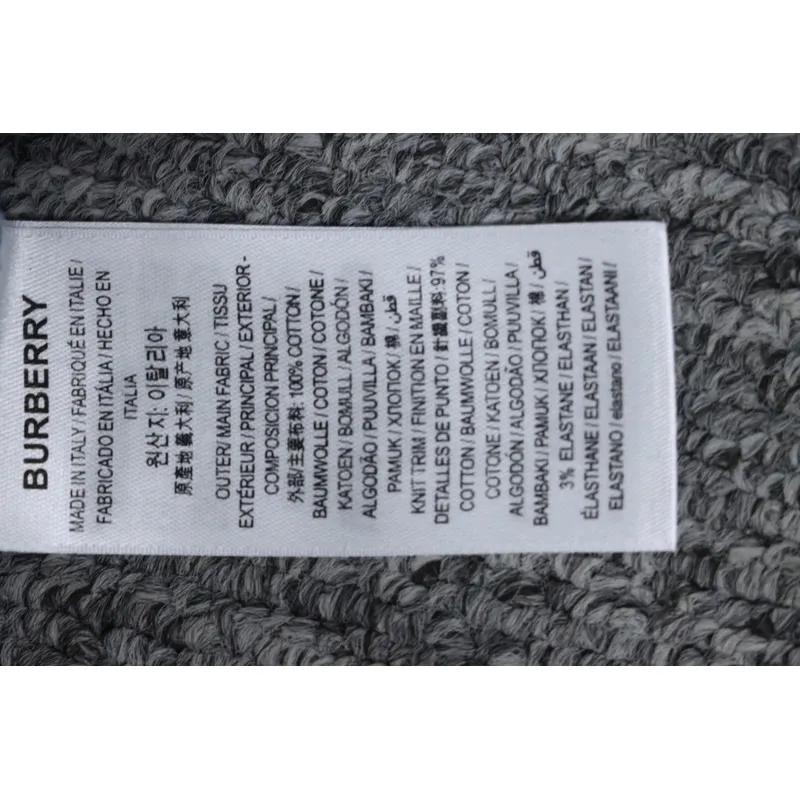 Burberry BBR 24Fw Oak Horse Embroidery Navy Blue Crewneck Sweatshirt
