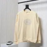 Burberry BBR 24Fw Oak Horse Embroidery Off-White Crewneck Sweatshirt