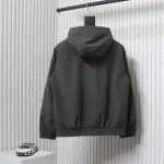 Burberry Horse Logo on Arm Plus Cotton Olive Green Hooded Jacket