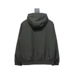Burberry Horse Logo on Arm Plus Cotton Olive Green Hooded Jacket